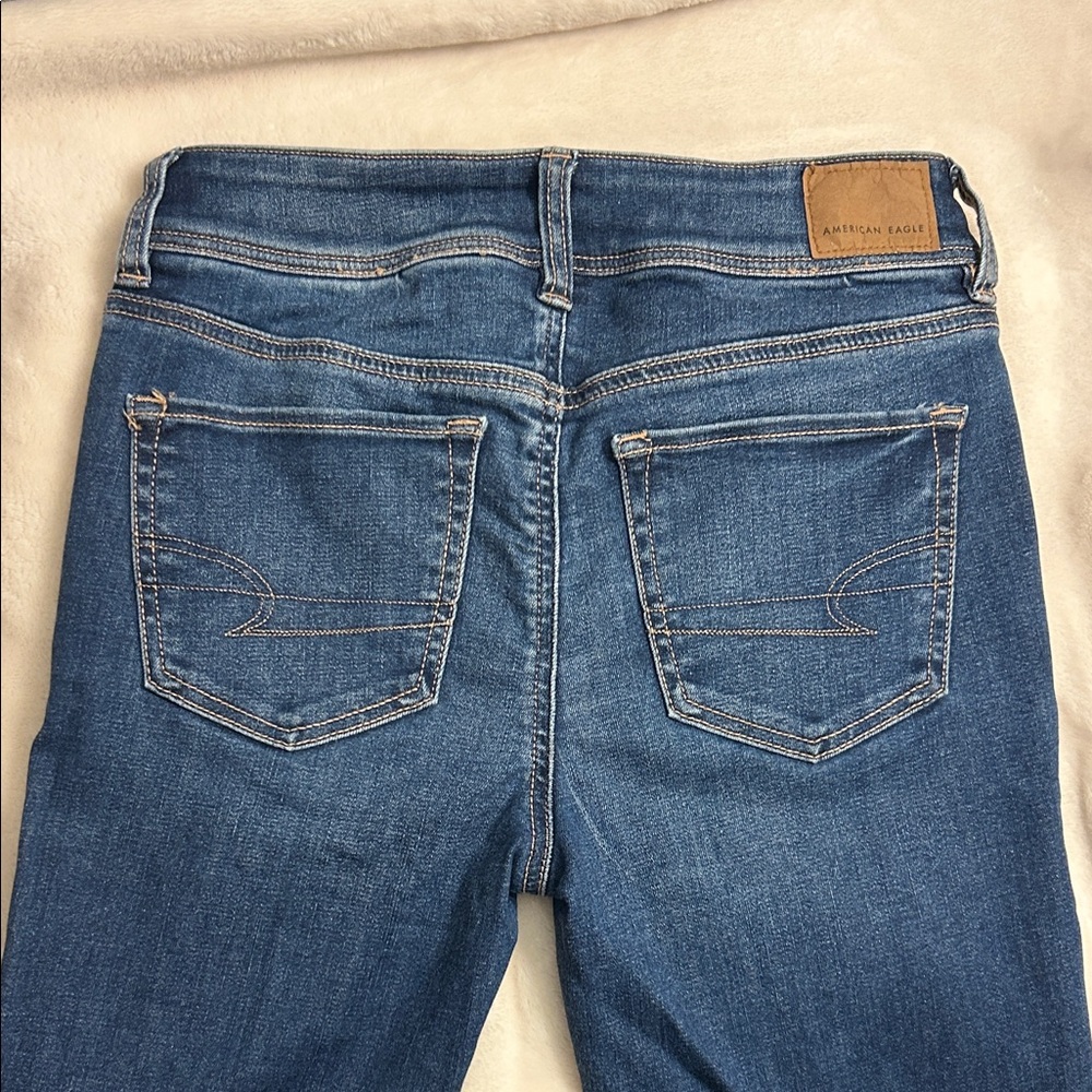 American Eagle Dark Blue Kickboot Jeans - Picture 4 of 4